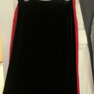 Black Velvet Skirt